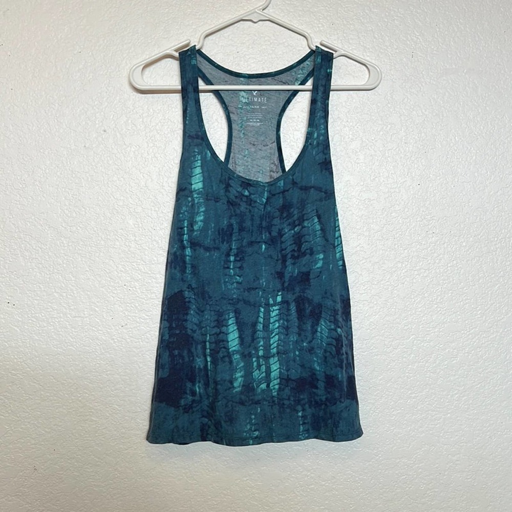 AEO Blue Tie Dye Ultimate Tank